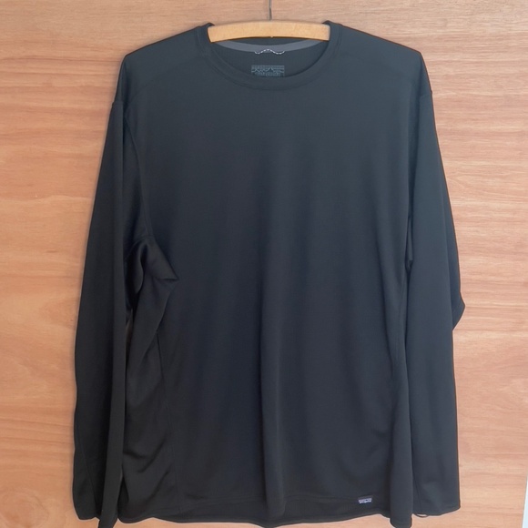 Patagonia Capilene base layer shirt men's size XXL black midweight polortec - Picture 1 of 6